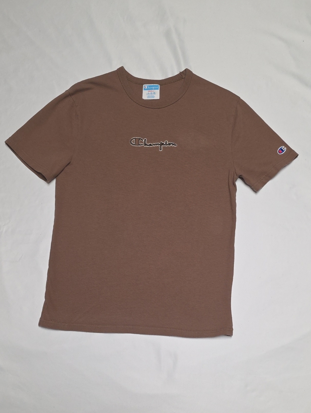Champion Men's Brown Short Sleeve Logo Tee